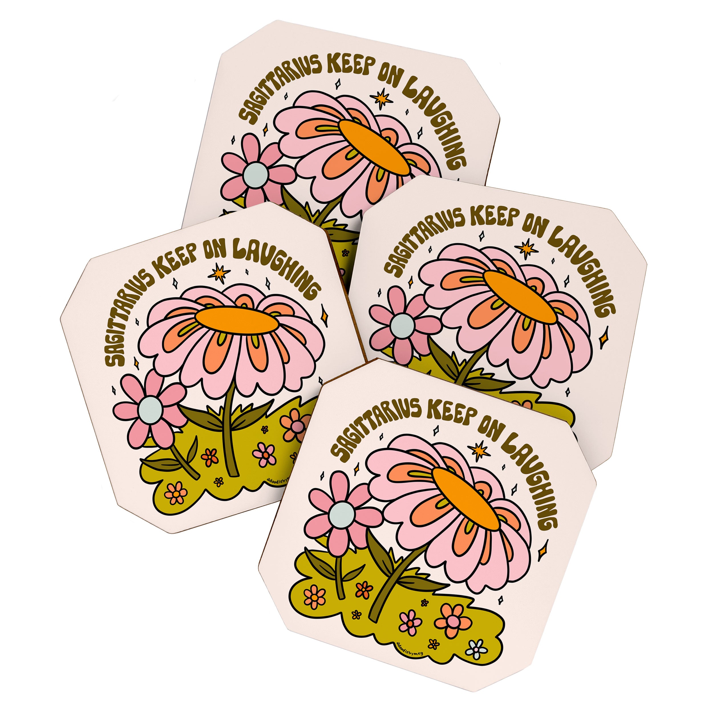 Sagittarius Flower Coaster Gallery Image 1