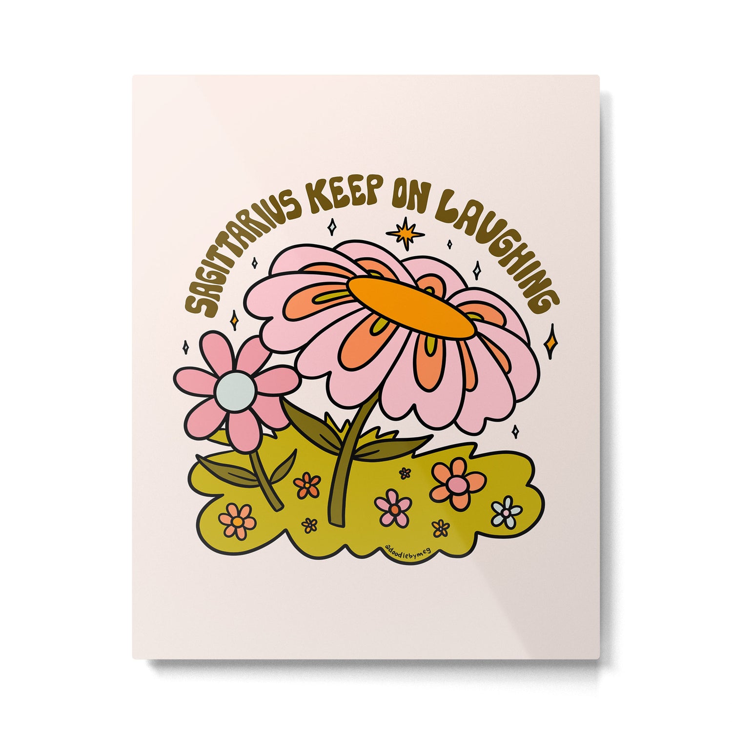 Sagittarius Flower Metal Print Gallery Image 6