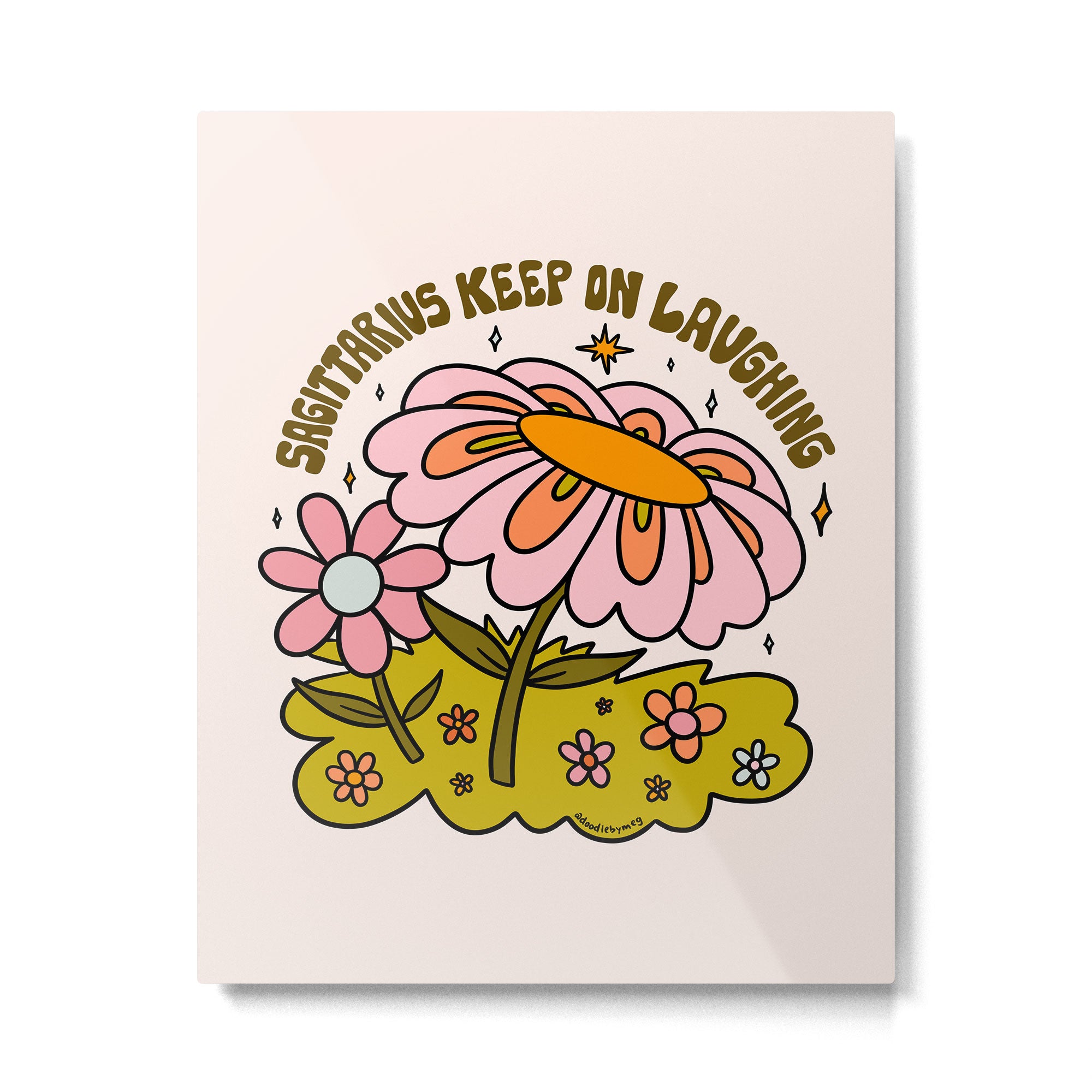 Sagittarius Flower Metal Print Gallery Image 6