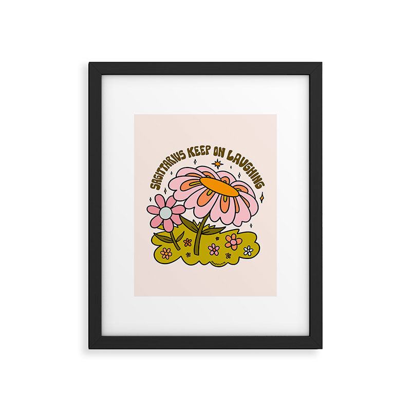 Sagittarius Flower Framed Art Print Gallery Image 6