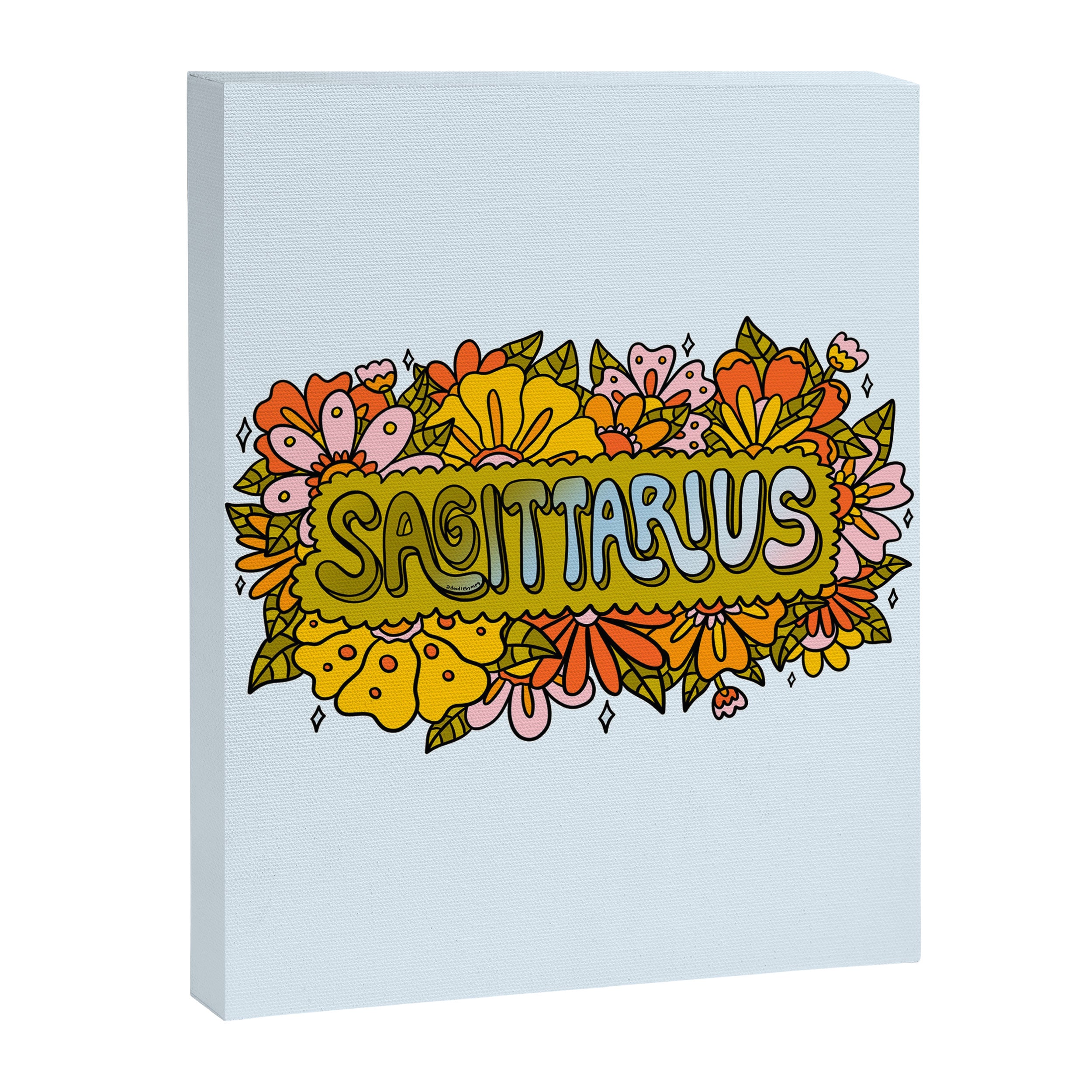 Sagittarius Flowers Canvas Print Gallery Image 8