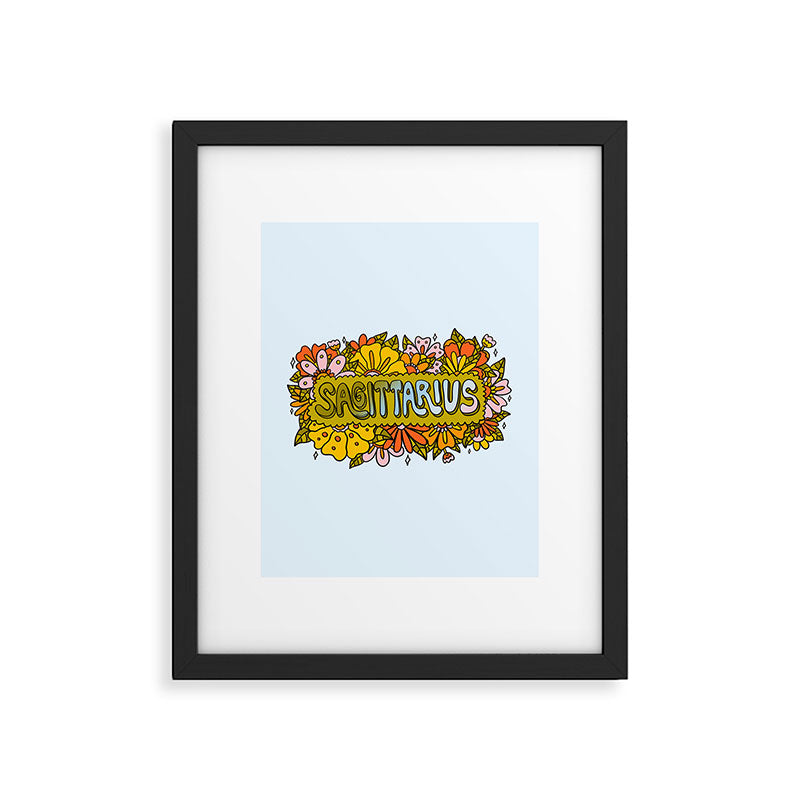 Sagittarius Flowers Framed Art Print Gallery Image 6