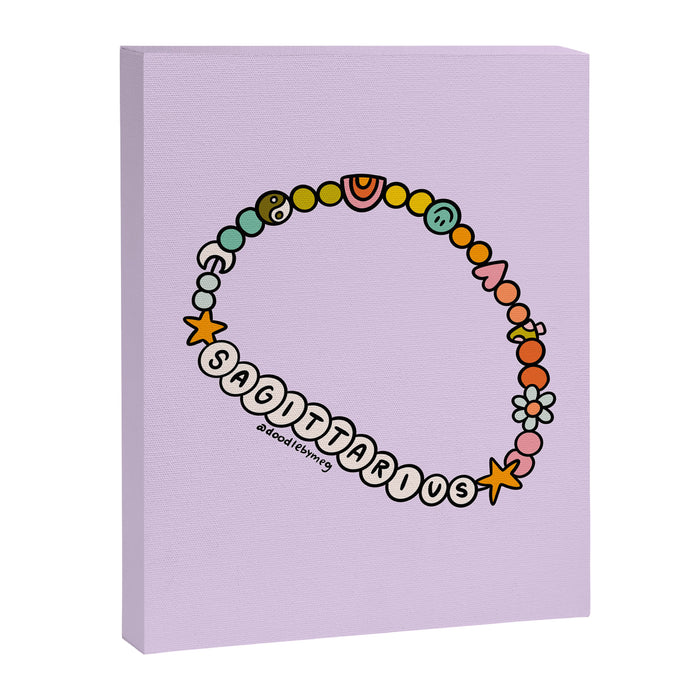 Sagittarius Friendship Bracelet Canvas Print Gallery Image 1