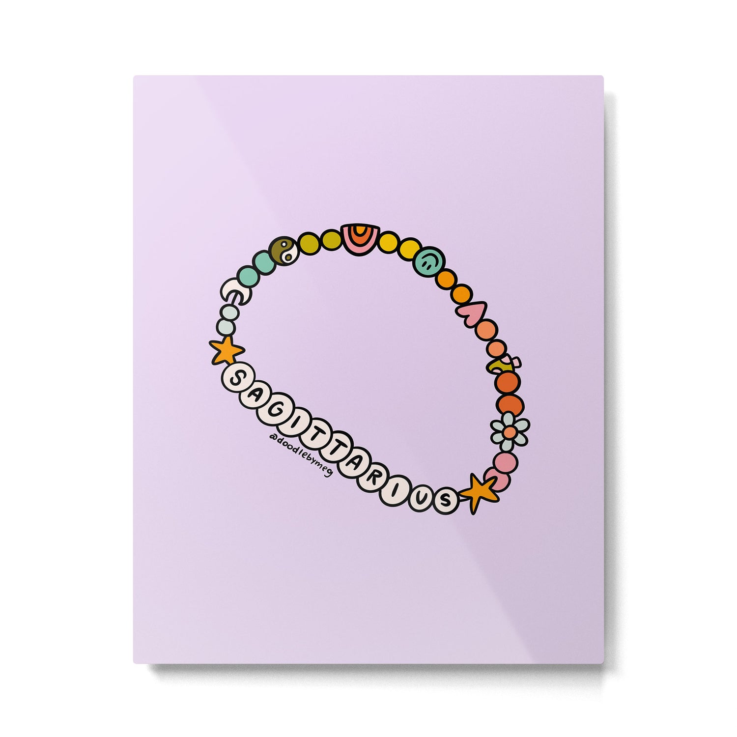 Sagittarius Friendship Bracelet Metal Print Gallery Image 6