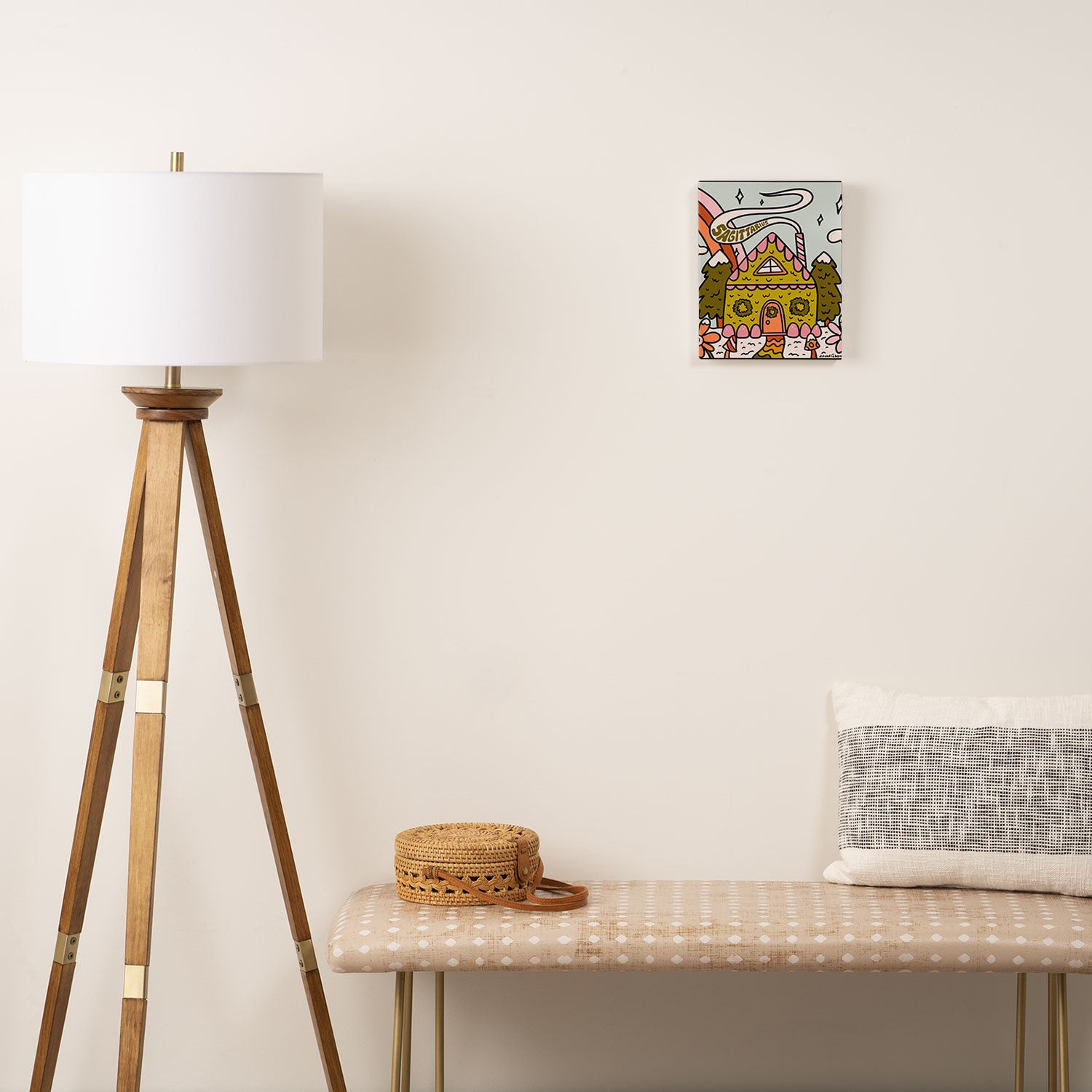 Sagittarius Gingerbread House Canvas Print Gallery Image 2