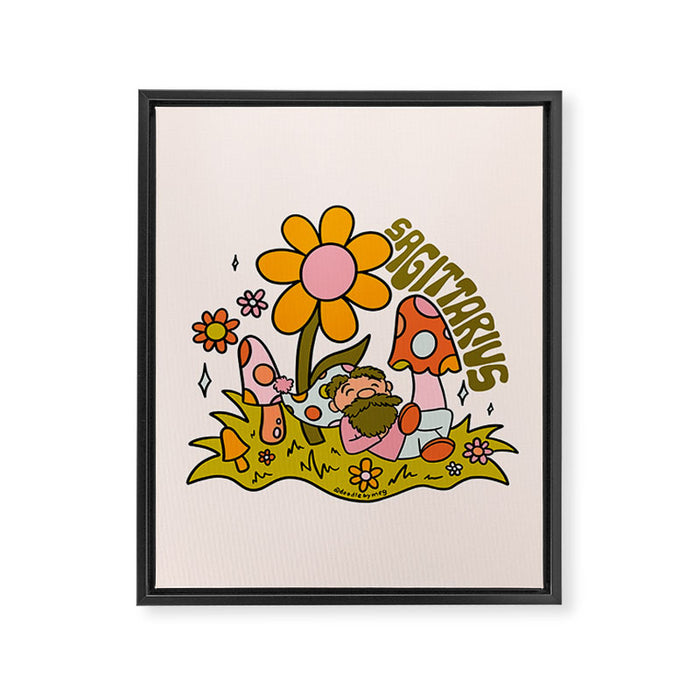 Sagittarius Gnome Framed Canvas Print Gallery Image 1