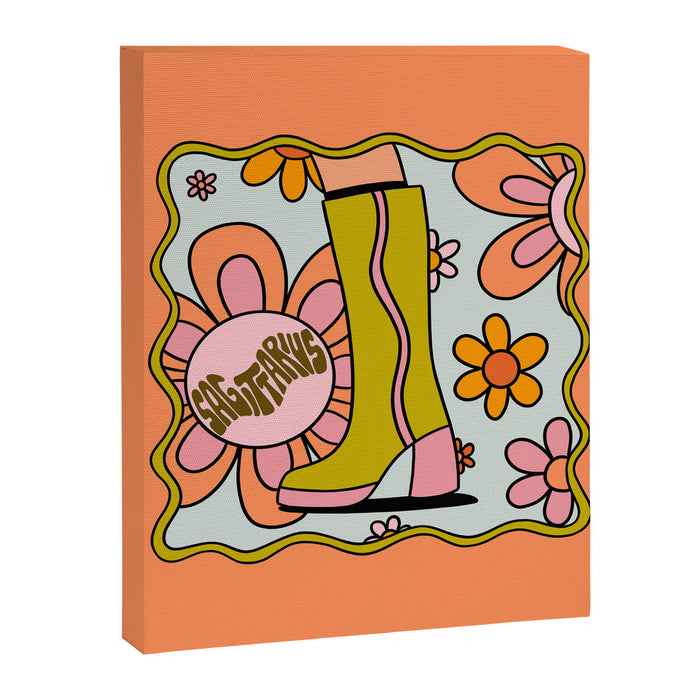 Sagittarius Groovy Boot Canvas Print Gallery Image 1