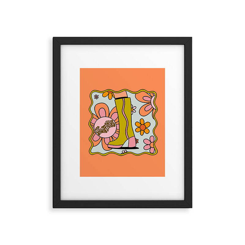 Sagittarius Groovy Boot Framed Art Print Gallery Image 6