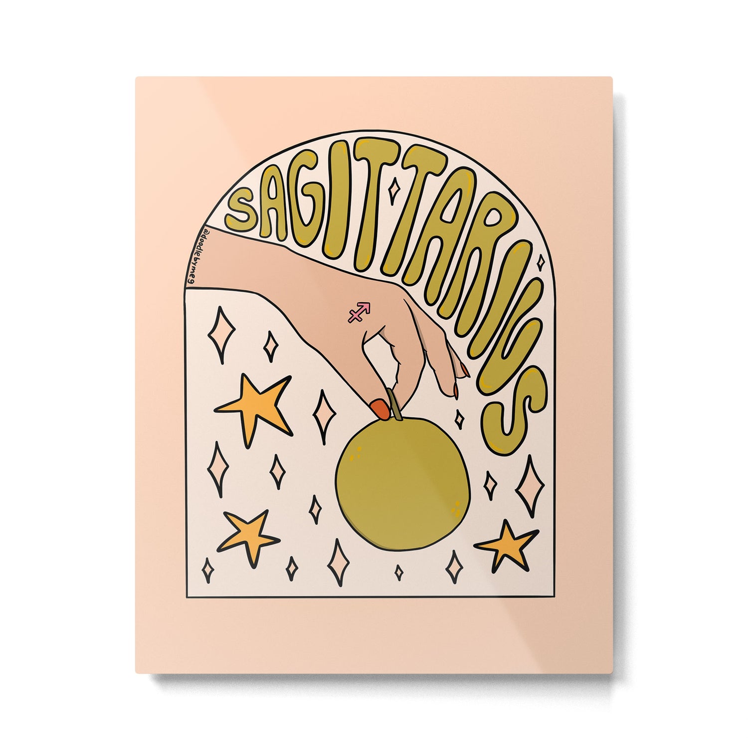 Sagittarius Guava Metal Print Gallery Image 6