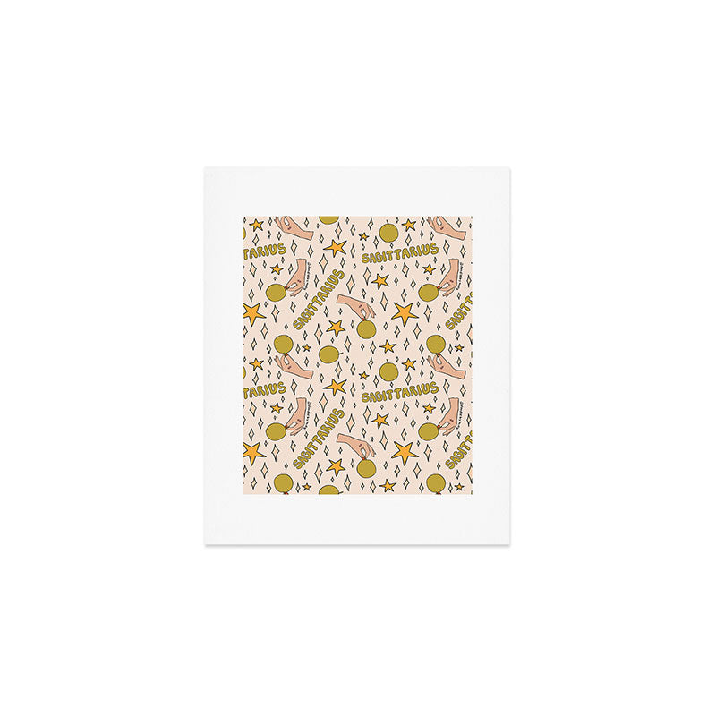 Sagittarius Guava Print Art Print Gallery Image 1