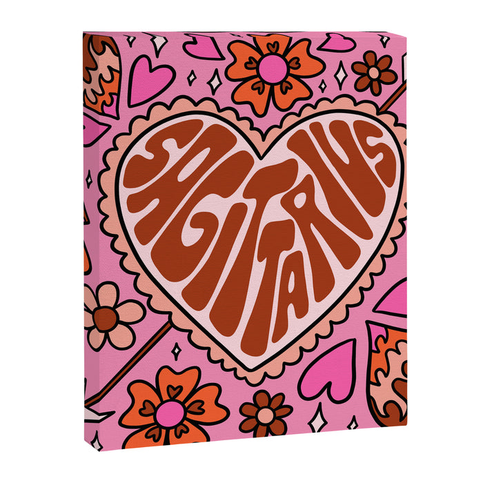 Sagittarius Heart Canvas Print Gallery Image 1
