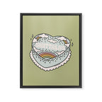 Sagittarius Heart Cake Framed Canvas Print Gallery Image 8