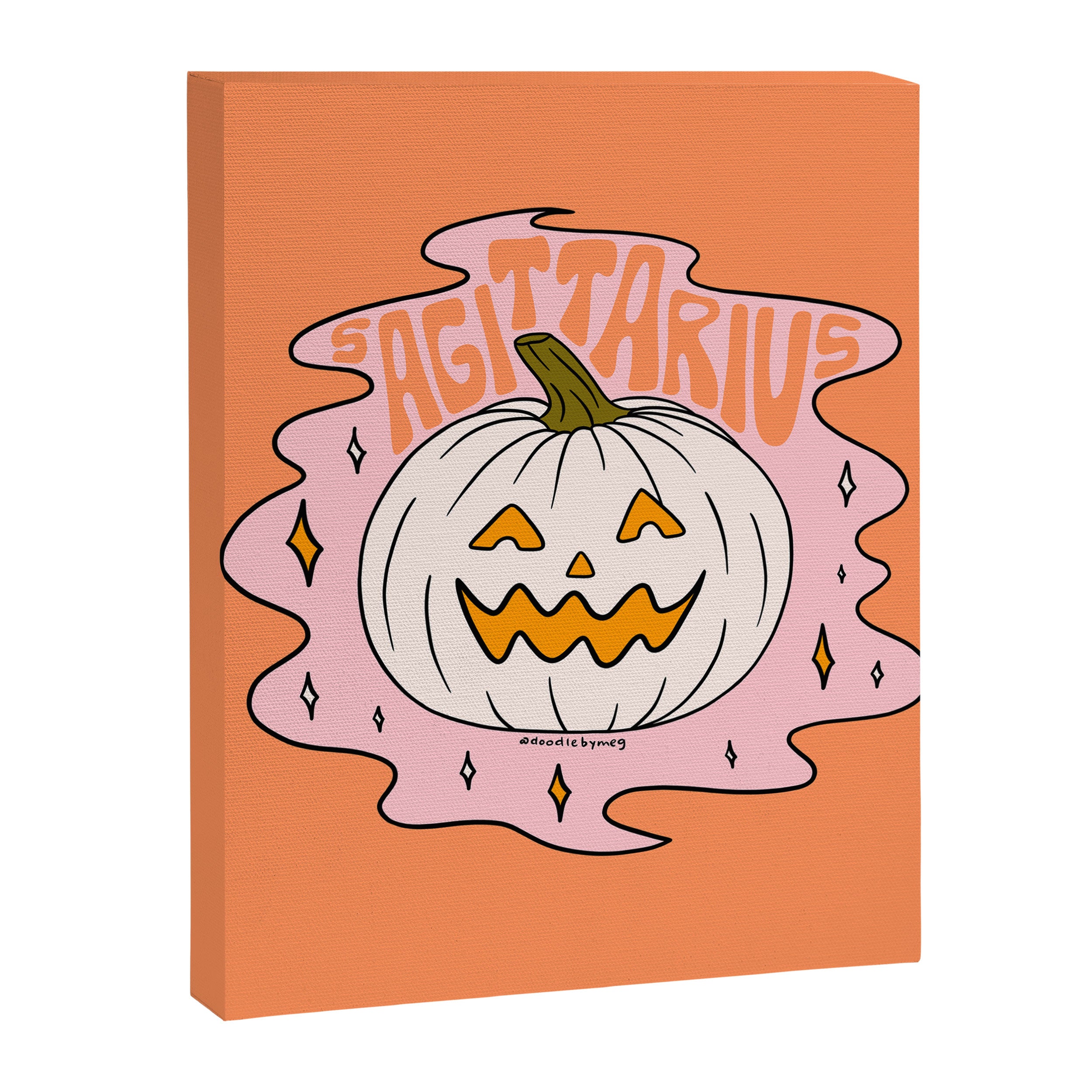 Sagittarius Jack O Lantern Canvas Print Gallery Image 8