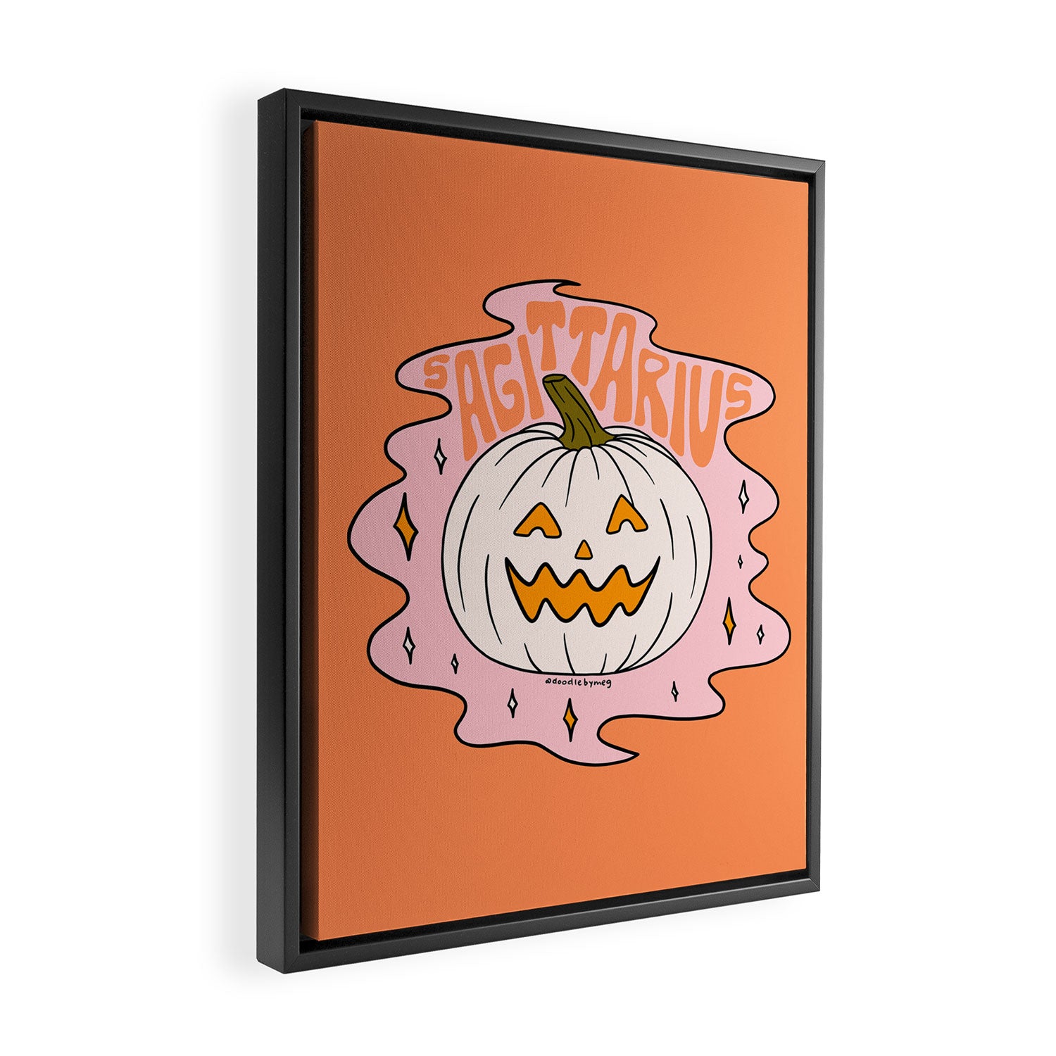 Sagittarius Jack O Lantern Framed Canvas Print Gallery Image 2