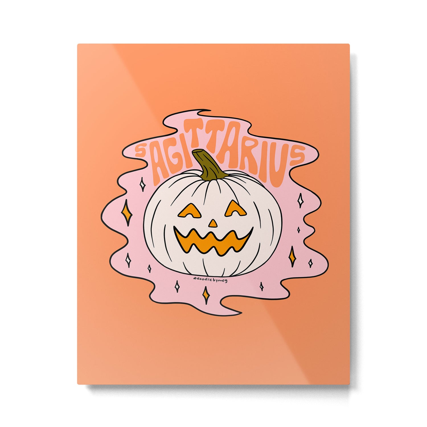 Sagittarius Jack O Lantern Metal Print Gallery Image 6