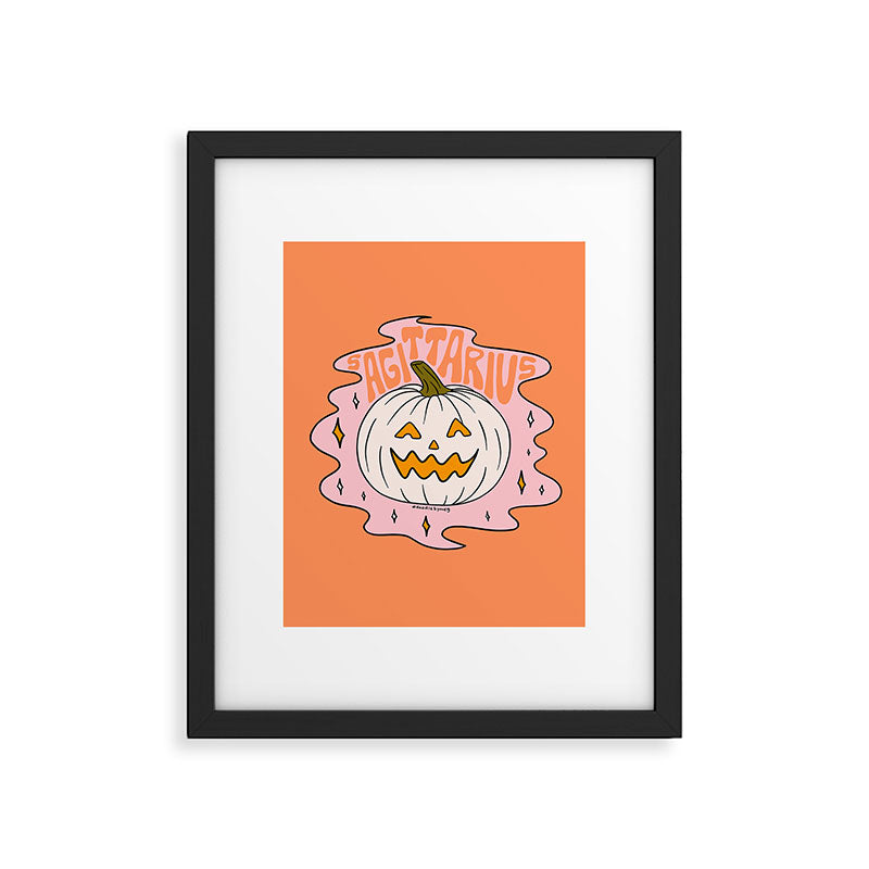 Sagittarius Jack O Lantern Framed Art Print Gallery Image 6