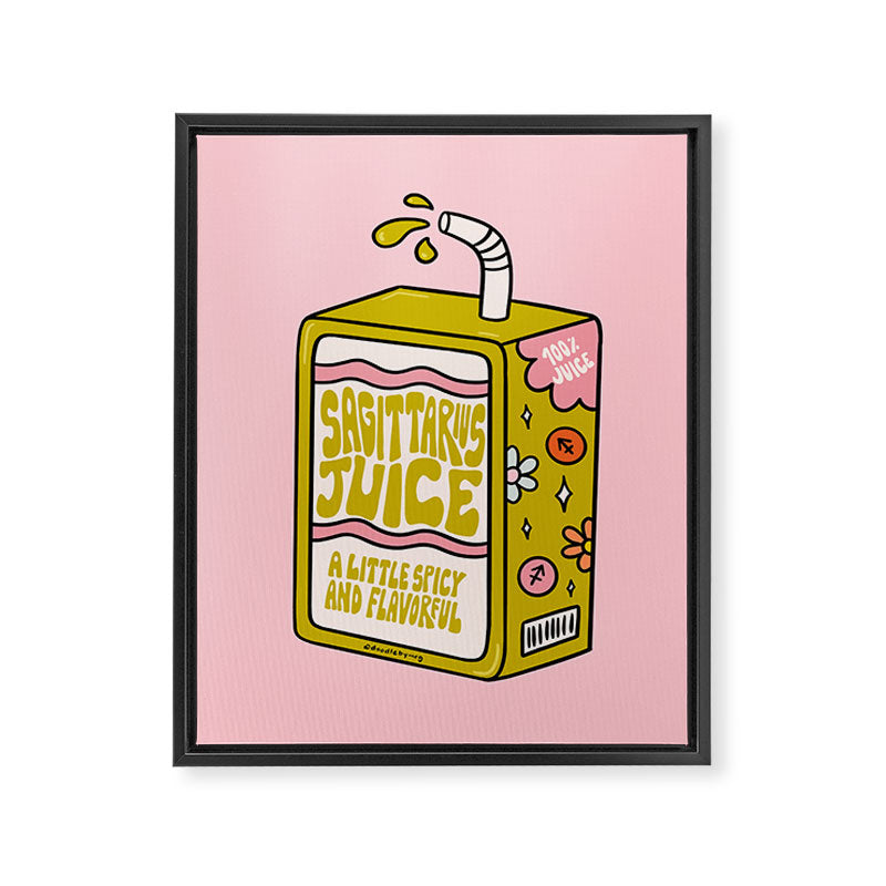 Sagittarius Juice Box Framed Canvas Print Gallery Image 8