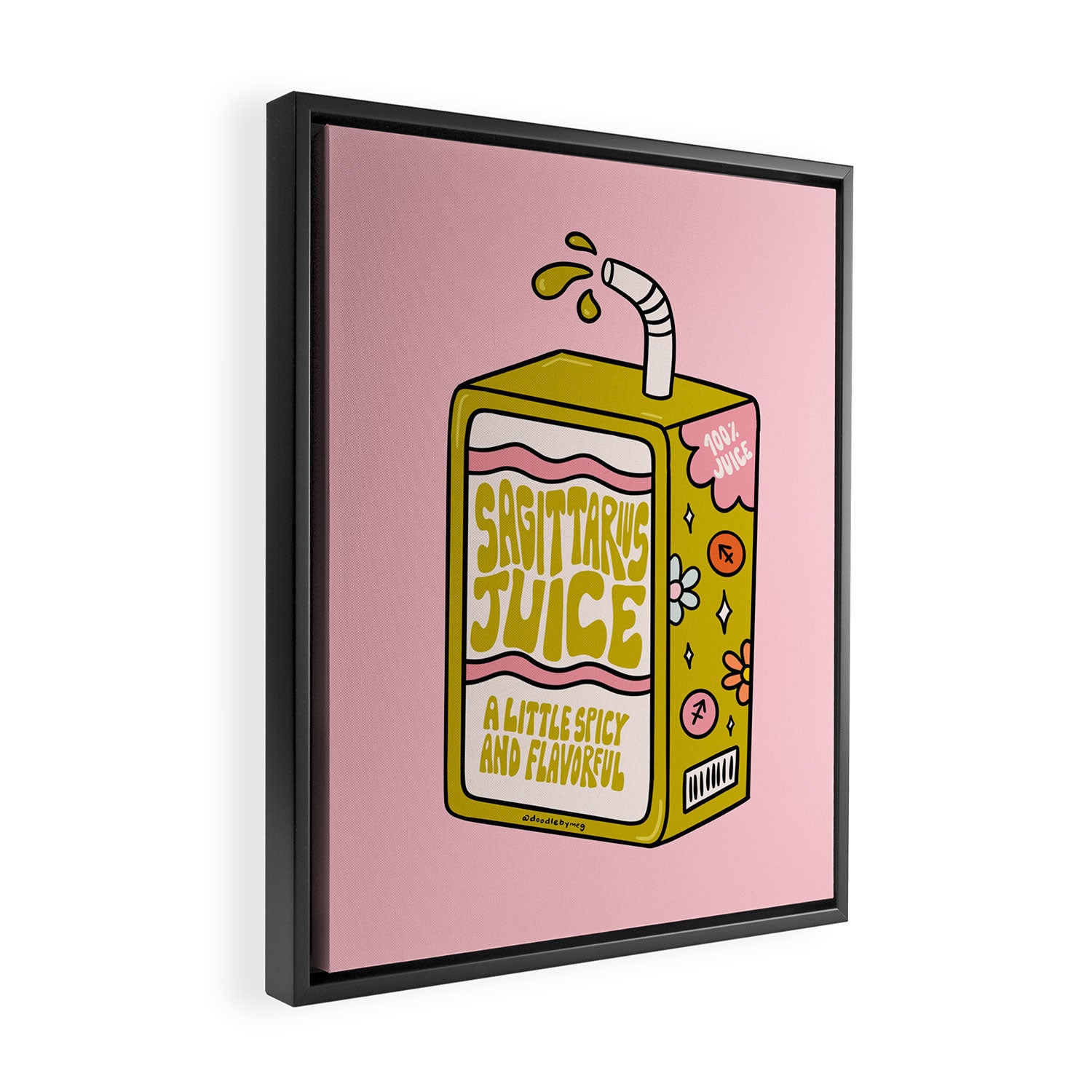 Sagittarius Juice Box Framed Canvas Print Gallery Image 2