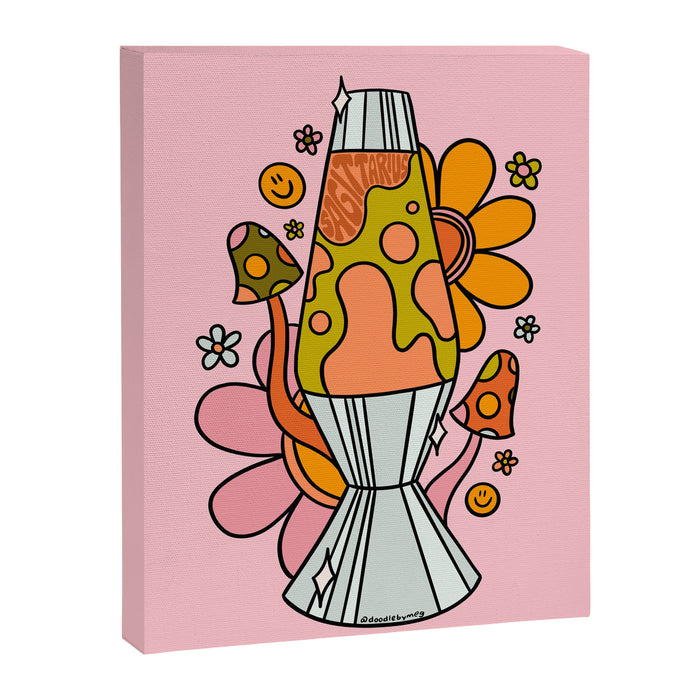 Sagittarius Lava Lamp Canvas Print Gallery Image 1