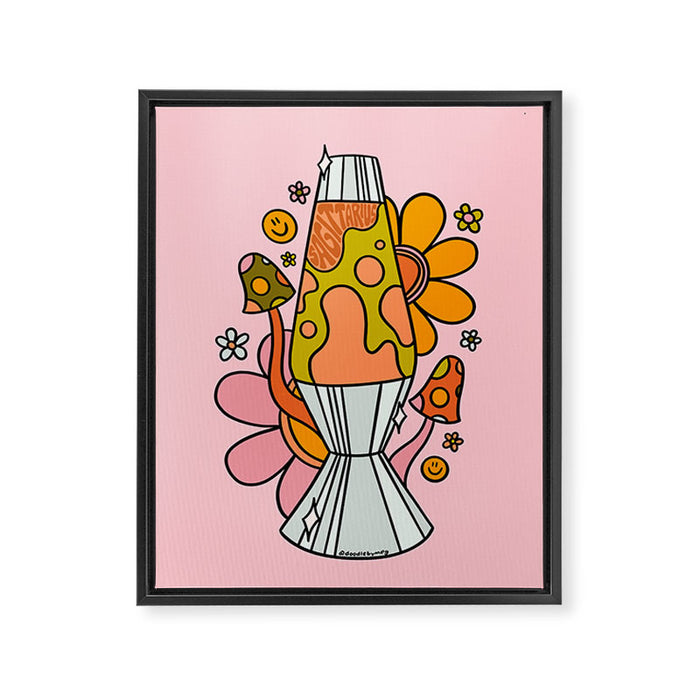 Sagittarius Lava Lamp Framed Canvas Print Gallery Image 1