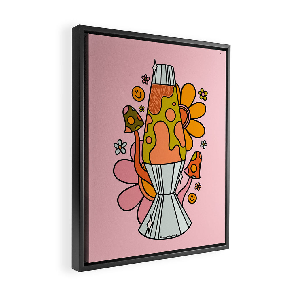 Sagittarius Lava Lamp Framed Canvas Print Gallery Image 2