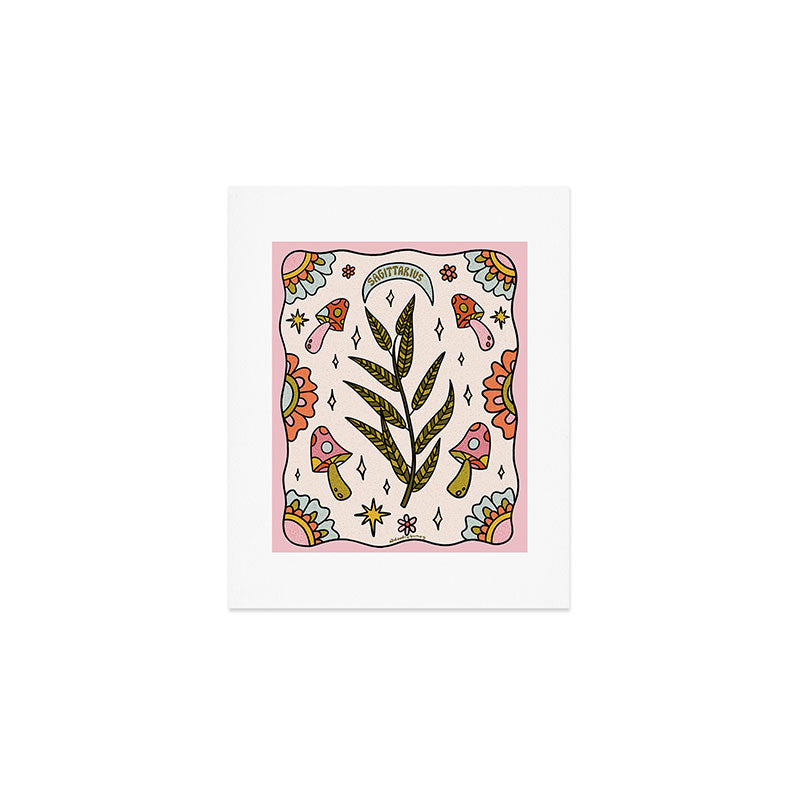 Sagittarius Leaf Art Print Gallery Image 1
