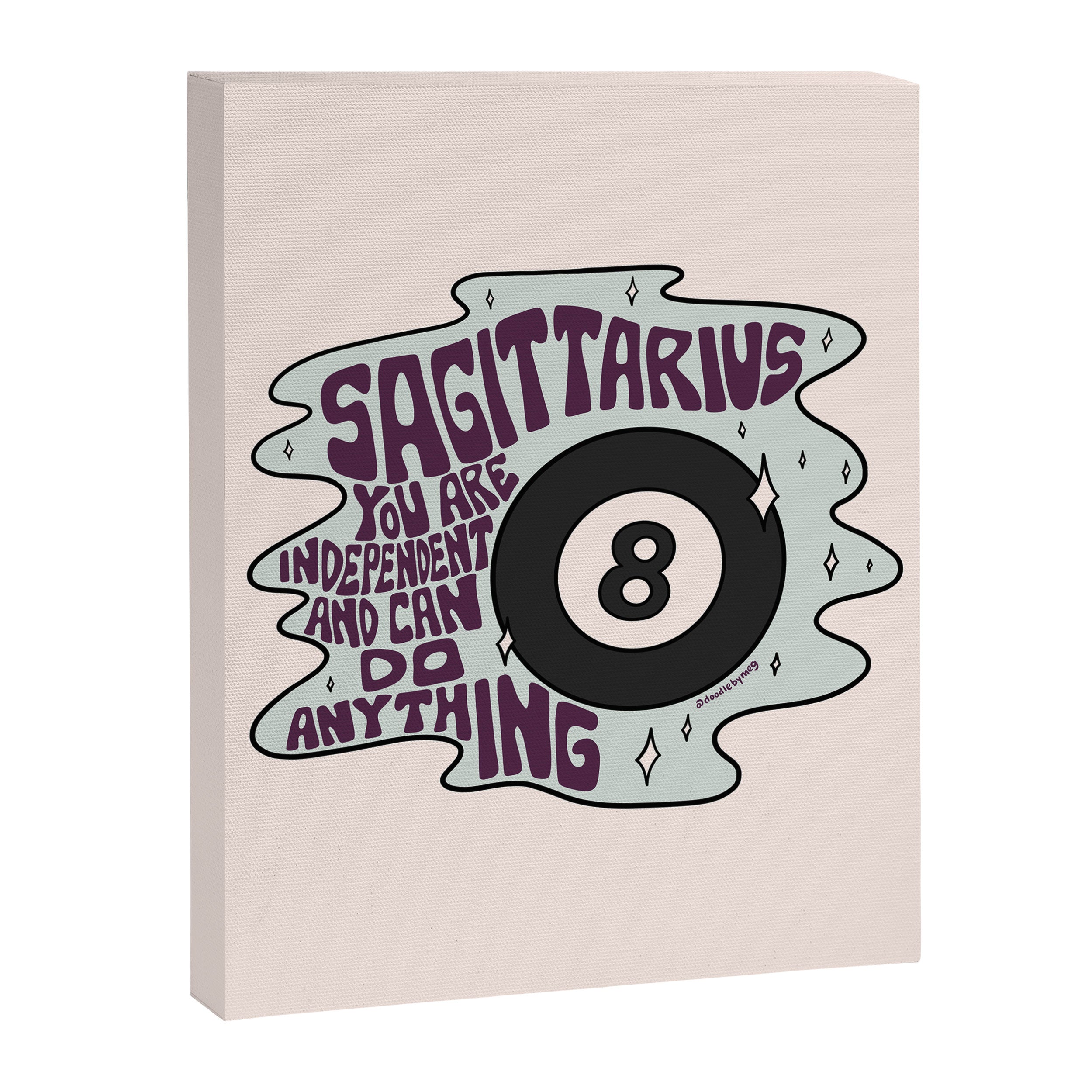 Sagittarius Magic 8 Ball Canvas Print Gallery Image 8