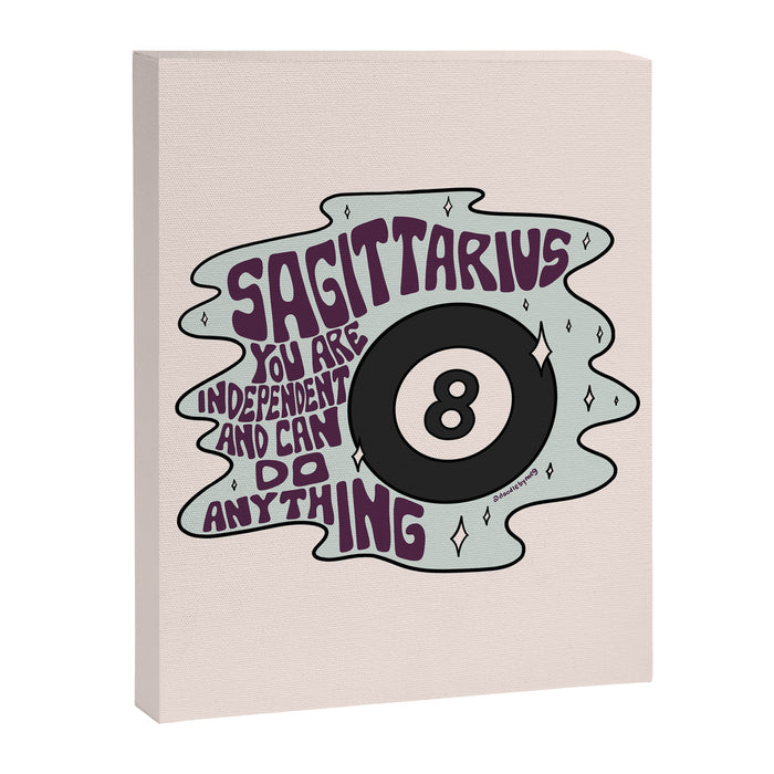 Sagittarius Magic 8 Ball Canvas Print Gallery Image 1