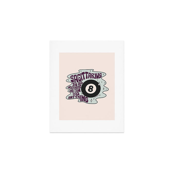 Sagittarius Magic 8 Ball Art Print Gallery Image 1