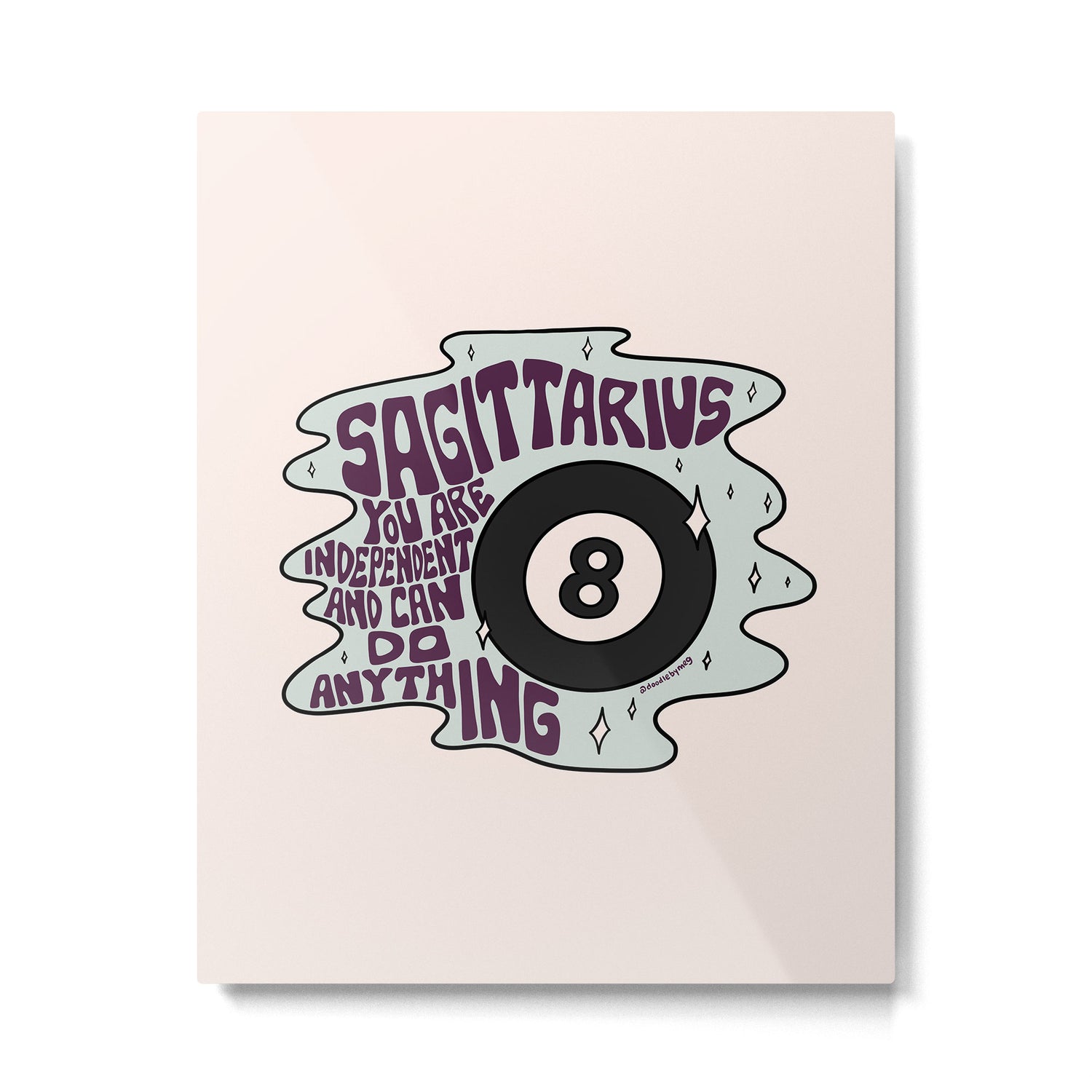 Sagittarius Magic 8 Ball Metal Print Gallery Image 6