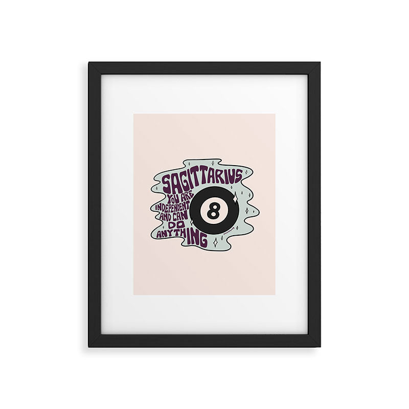 Sagittarius Magic 8 Ball Framed Art Print Gallery Image 6