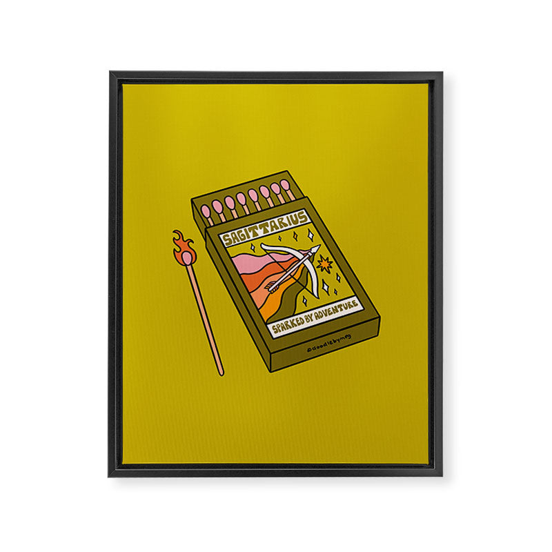 Sagittarius Matchbox Framed Canvas Print Gallery Image 8