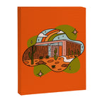 Sagittarius Mid Century House Canvas Print Gallery Image 8