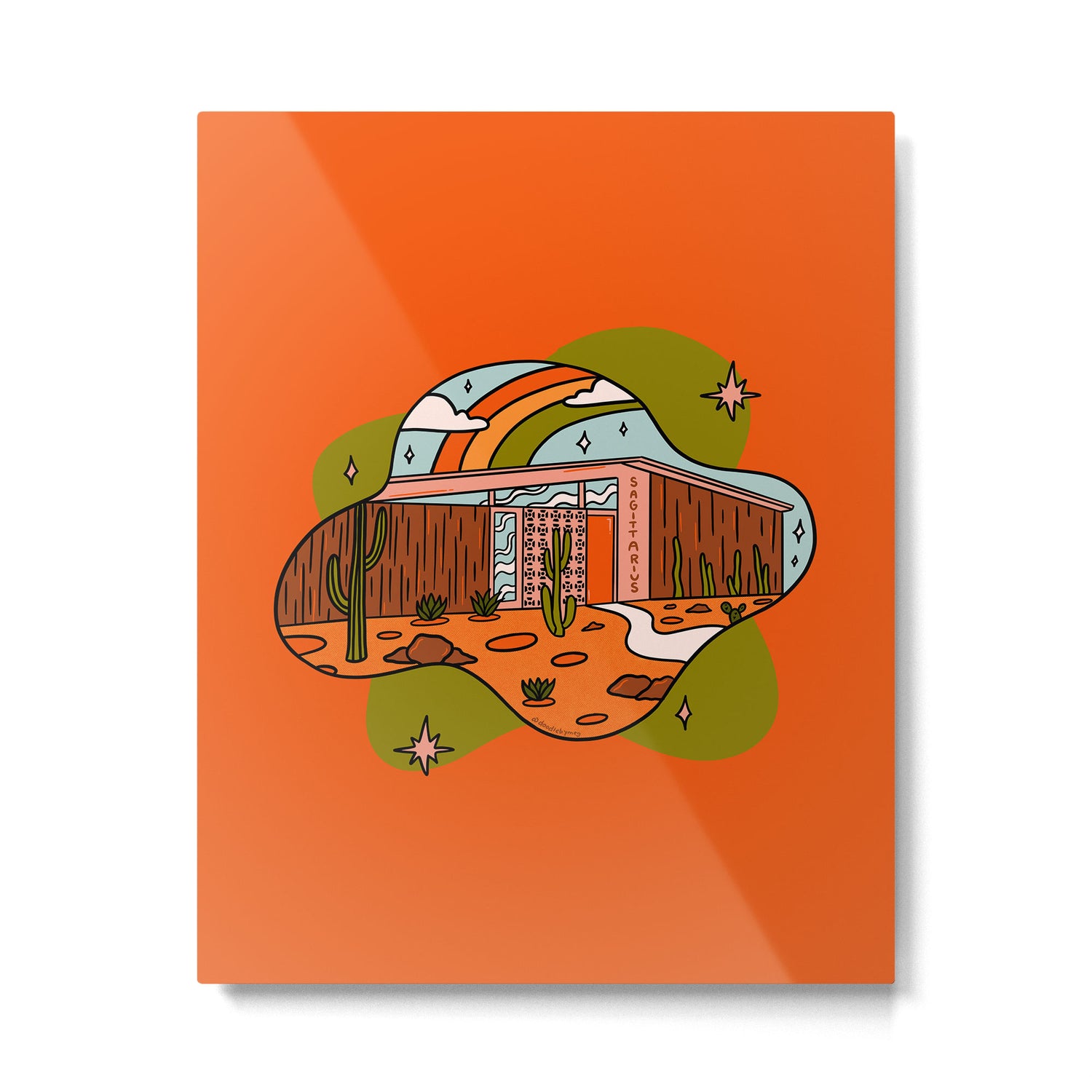 Sagittarius Mid Century House Metal Print Gallery Image 6