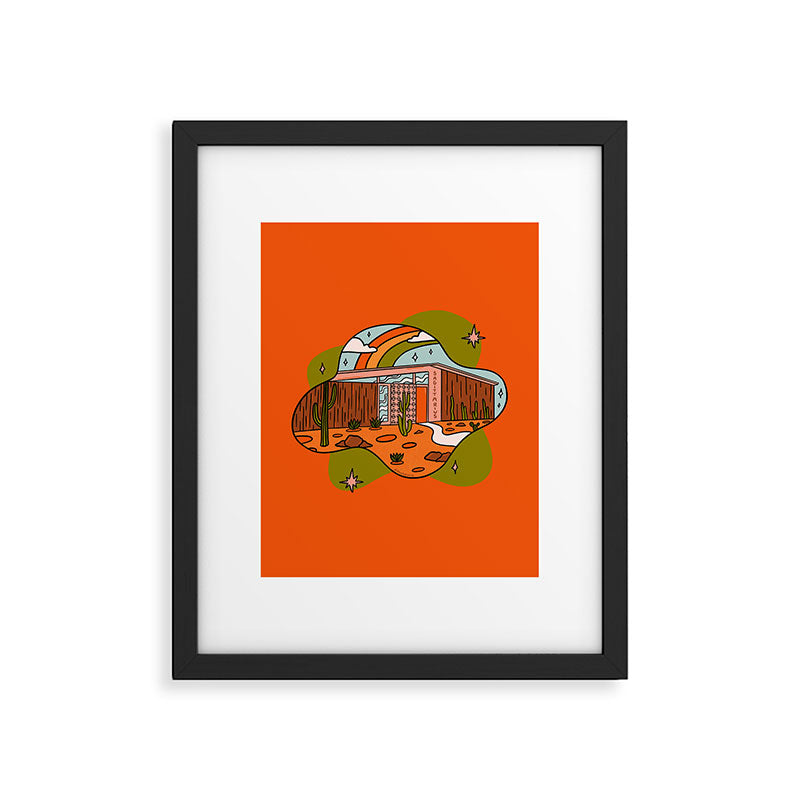 Sagittarius Mid Century House Framed Art Print Gallery Image 6
