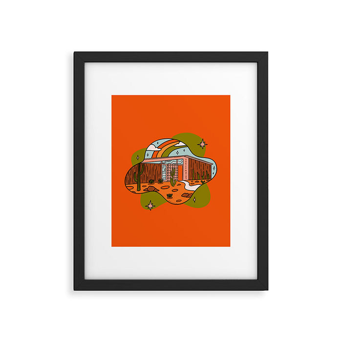 Sagittarius Mid Century House Framed Art Print Gallery Image 1