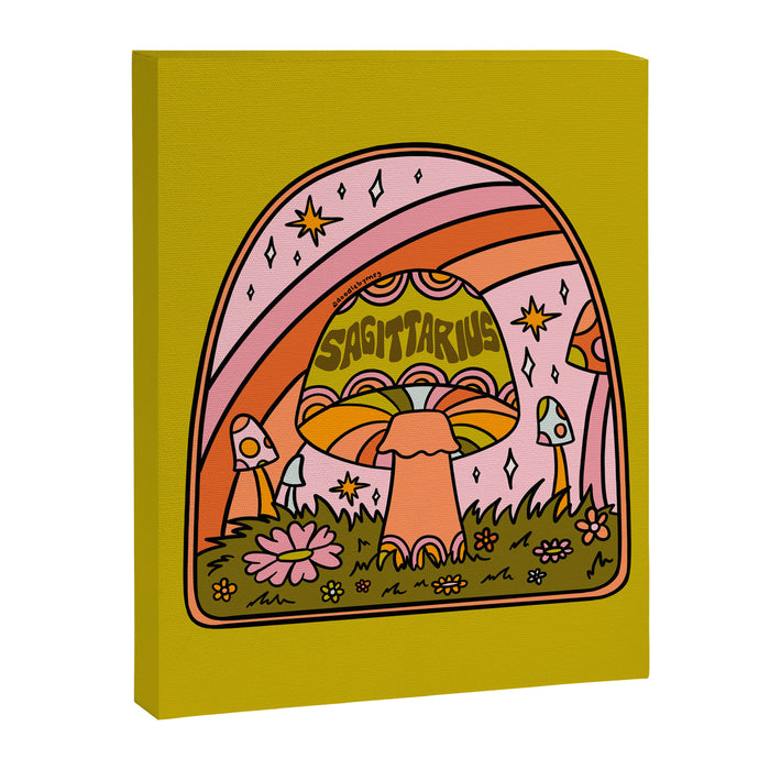 Sagittarius Mushroom Canvas Print Gallery Image 1