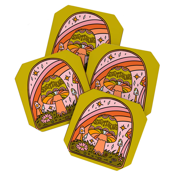 Sagittarius Mushroom Coaster Gallery Image 1