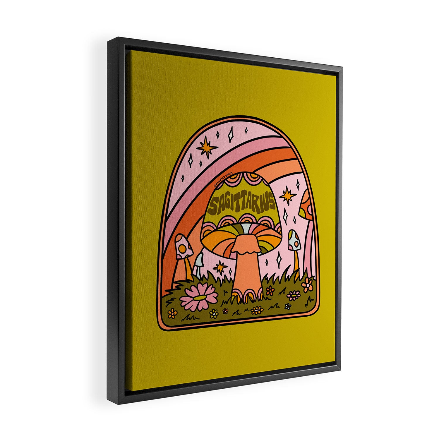 Sagittarius Mushroom Framed Canvas Print Gallery Image 2