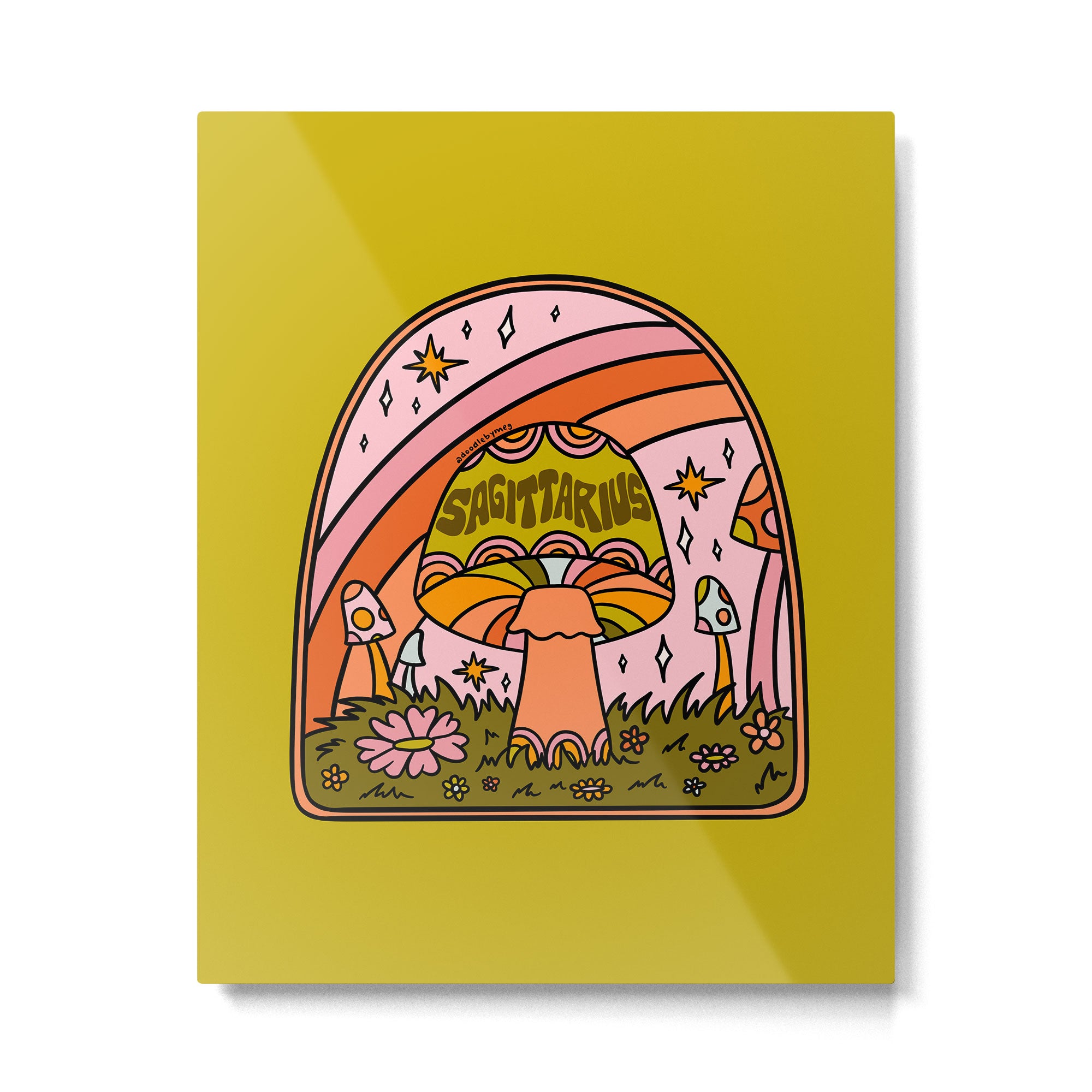 Sagittarius Mushroom Metal Print Gallery Image 6