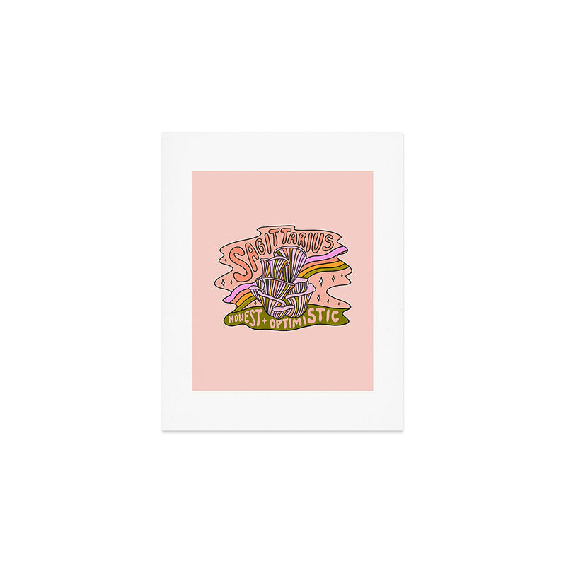 Sagittarius Mushroom Art Print Gallery Image 1