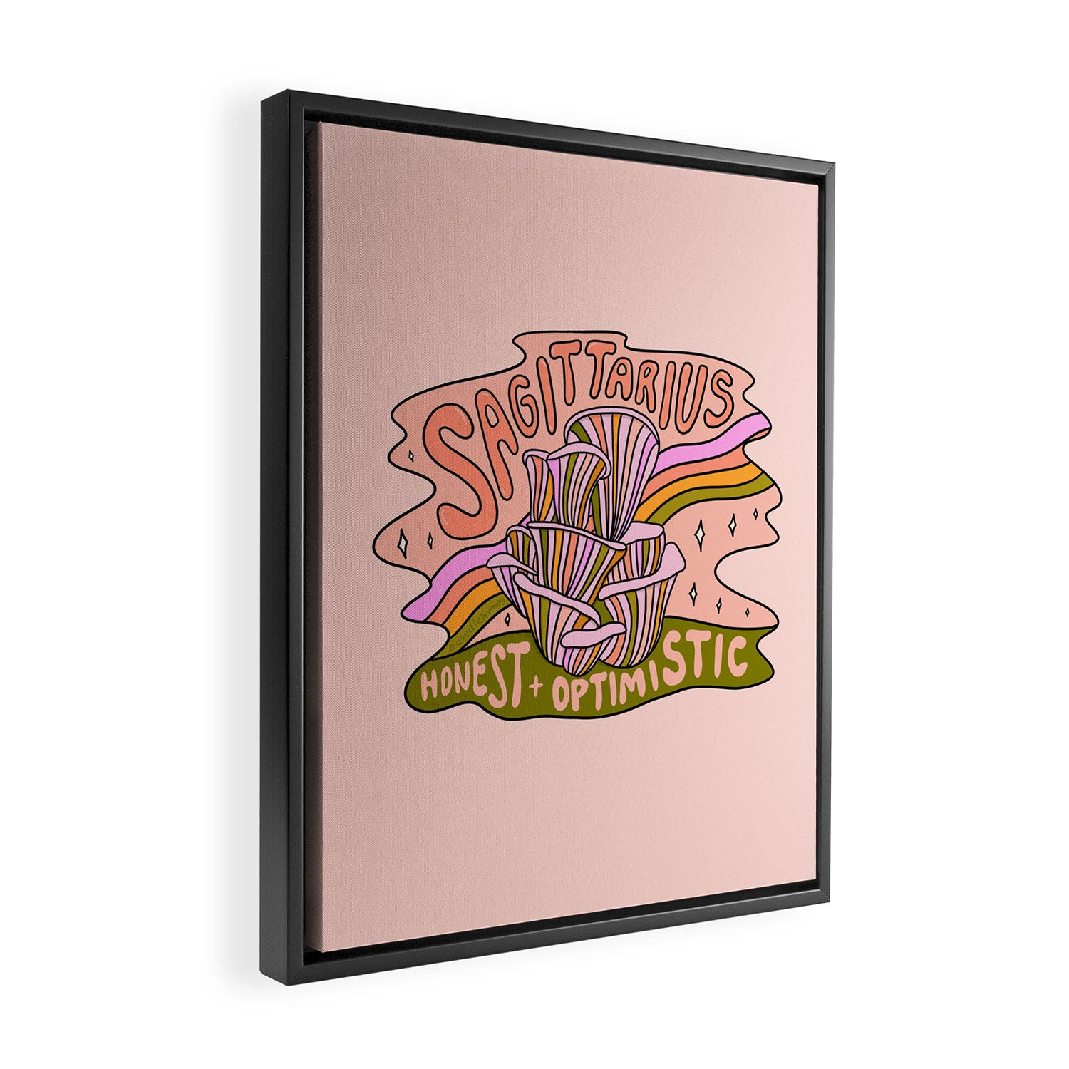Sagittarius Mushroom Framed Canvas Print Gallery Image 2