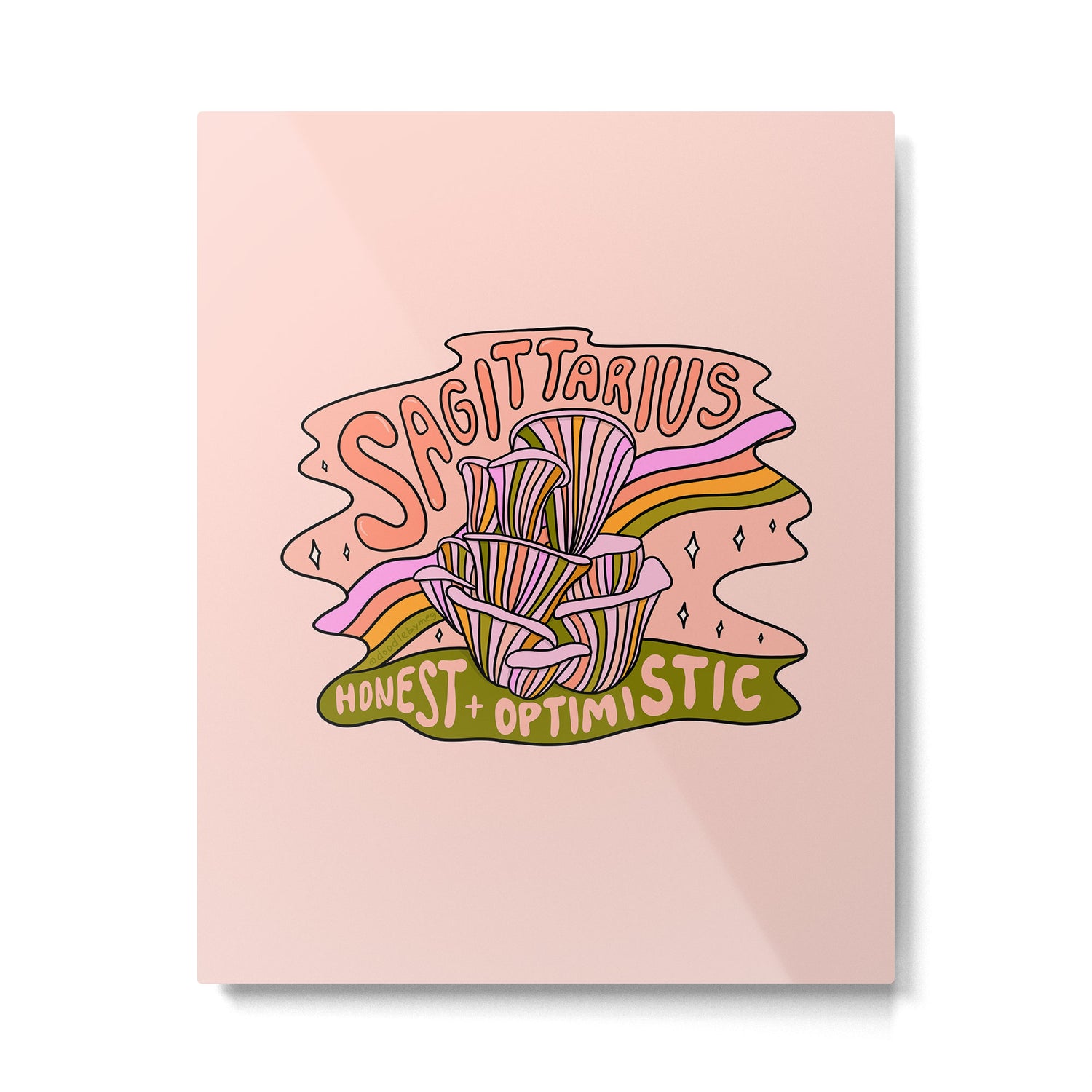 Sagittarius Mushroom Metal Print Gallery Image 6
