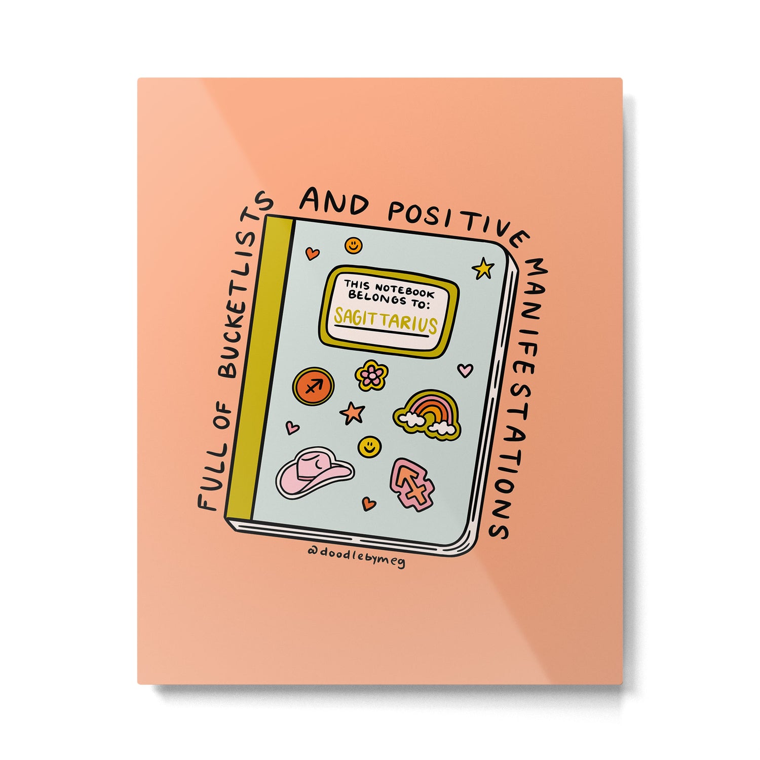 Sagittarius Notebook Metal Print Gallery Image 6