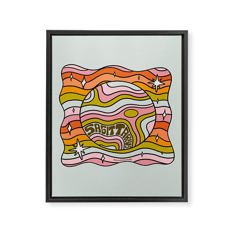 Sagittarius Planet Framed Canvas Print Gallery Image 8