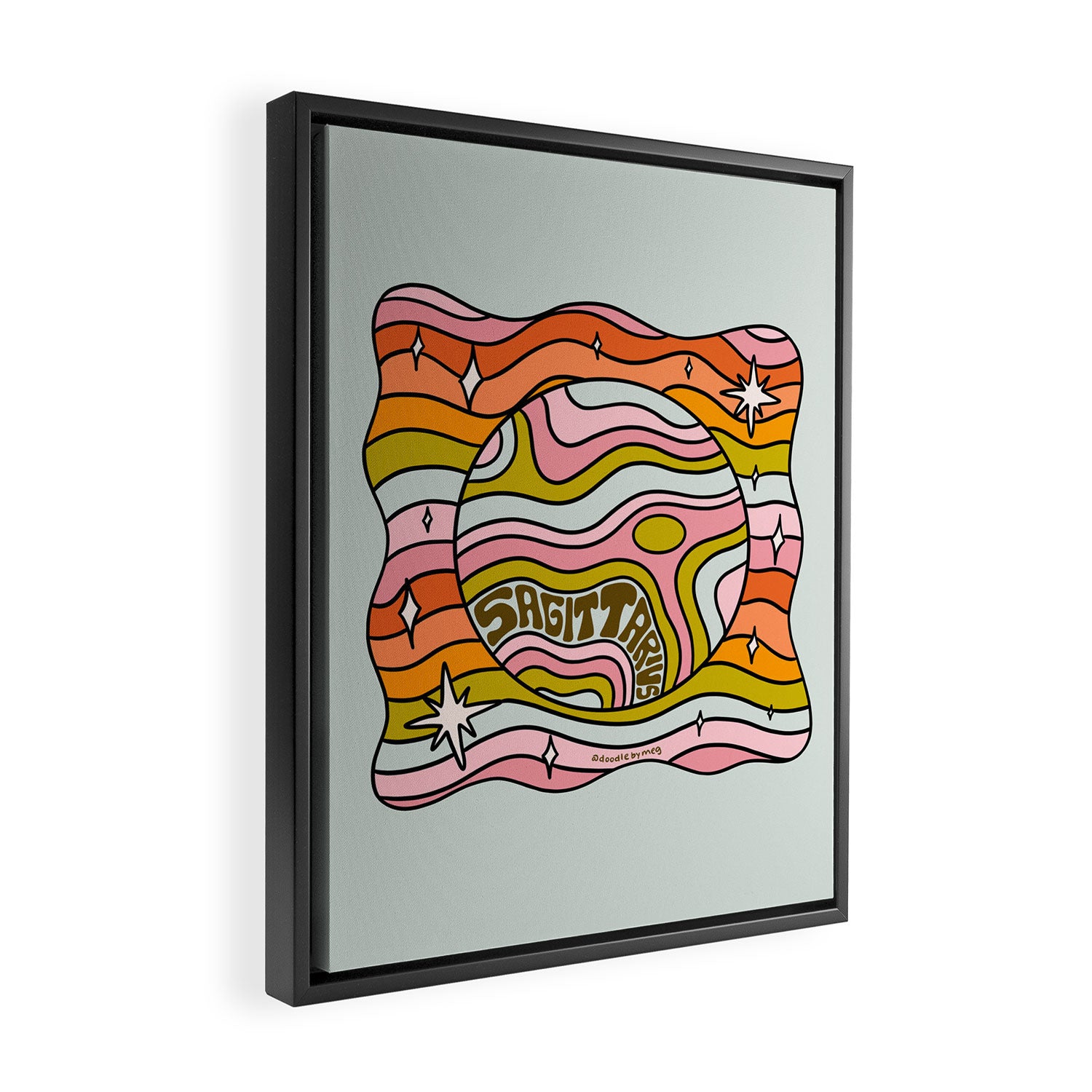 Sagittarius Planet Framed Canvas Print Gallery Image 2