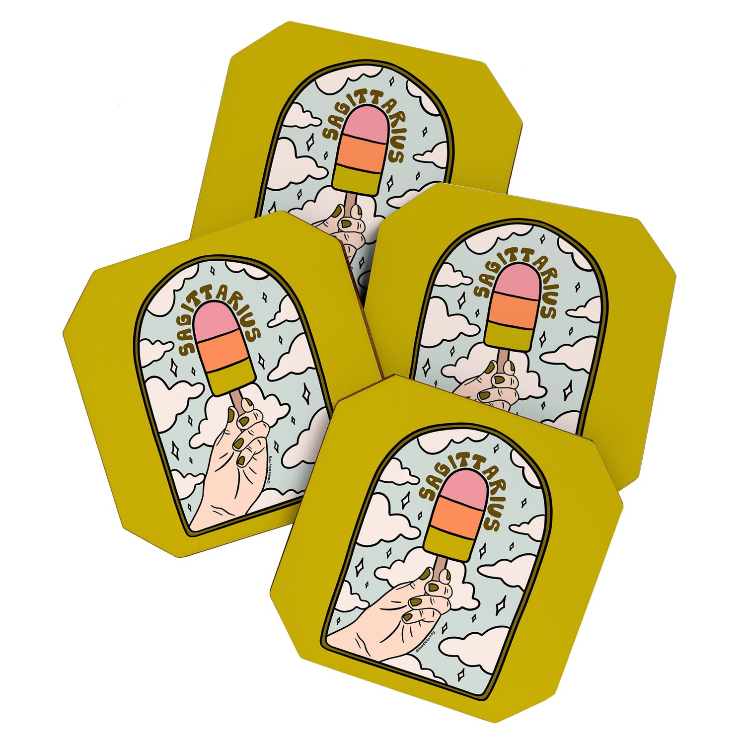 Sagittarius Popsicle Coaster Gallery Image 1
