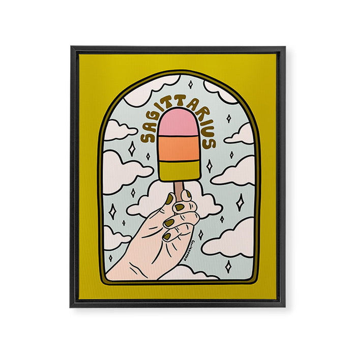 Sagittarius Popsicle Framed Canvas Print Gallery Image 1