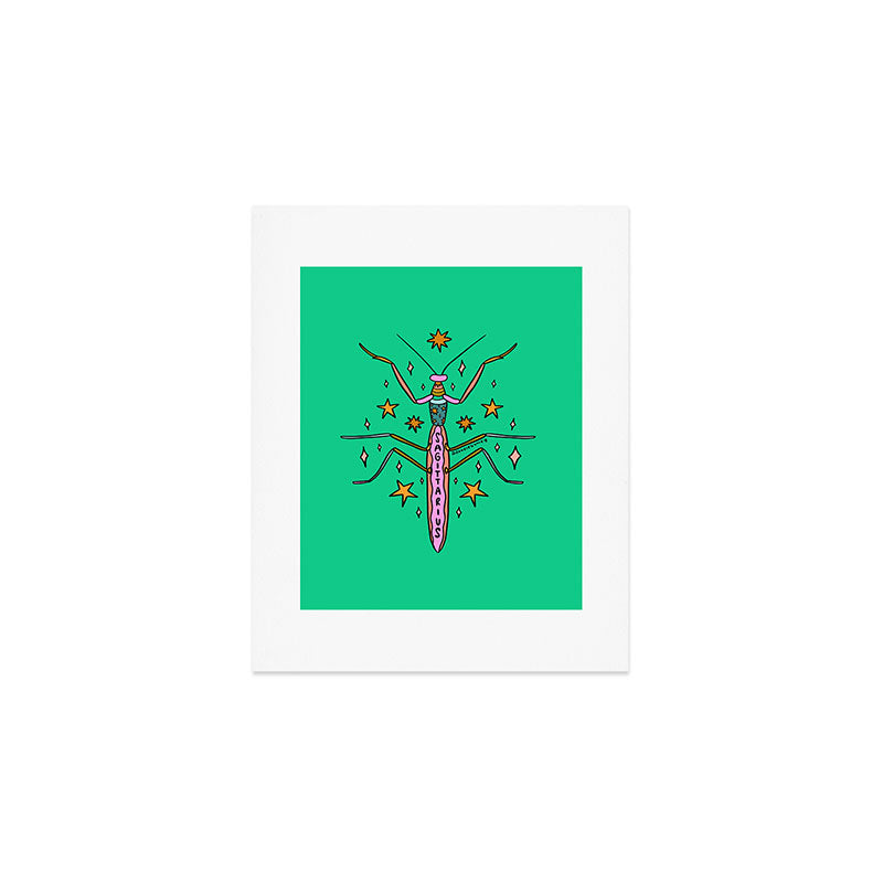 Sagittarius Praying Mantis Art Print Gallery Image 1
