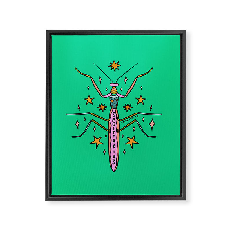 Sagittarius Praying Mantis Framed Canvas Print Gallery Image 8